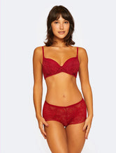 Carregar imagem no visualizador da galeria, Sutiã Bojo Base + Calcinha Caleçon Just Love
