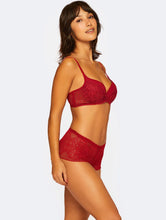 Carregar imagem no visualizador da galeria, Sutiã Bojo Base + Calcinha Caleçon Just Love
